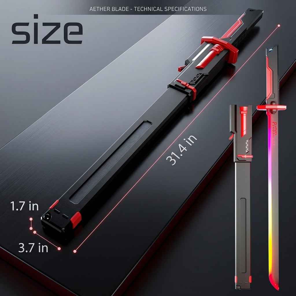 Cyber Katana Light-Up Sword with Sound & Sparks