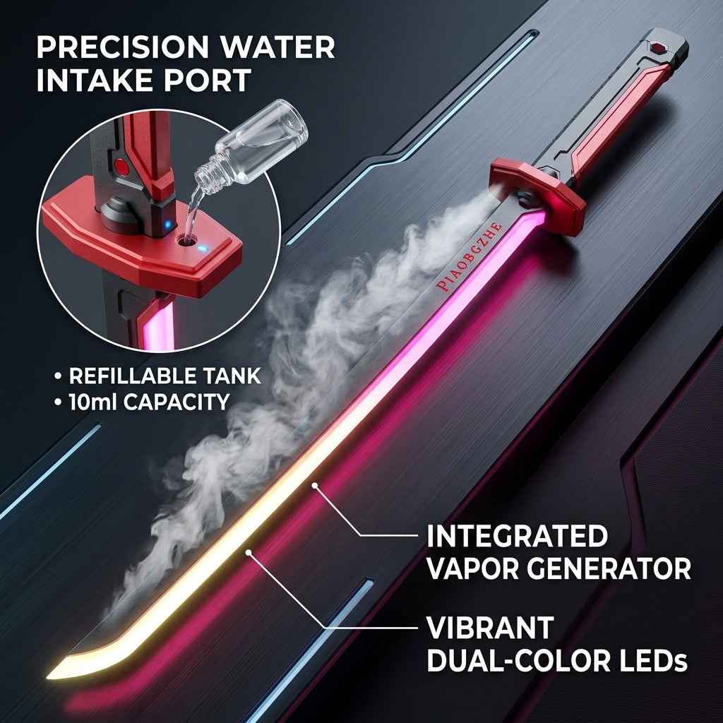 Cyber Katana Light-Up Sword with Sound & Sparks