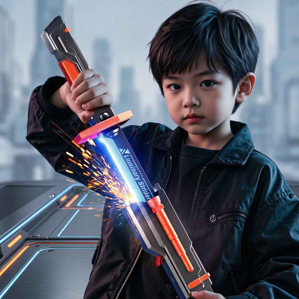 Cyber Katana Light-Up Sword with Sound & Sparks