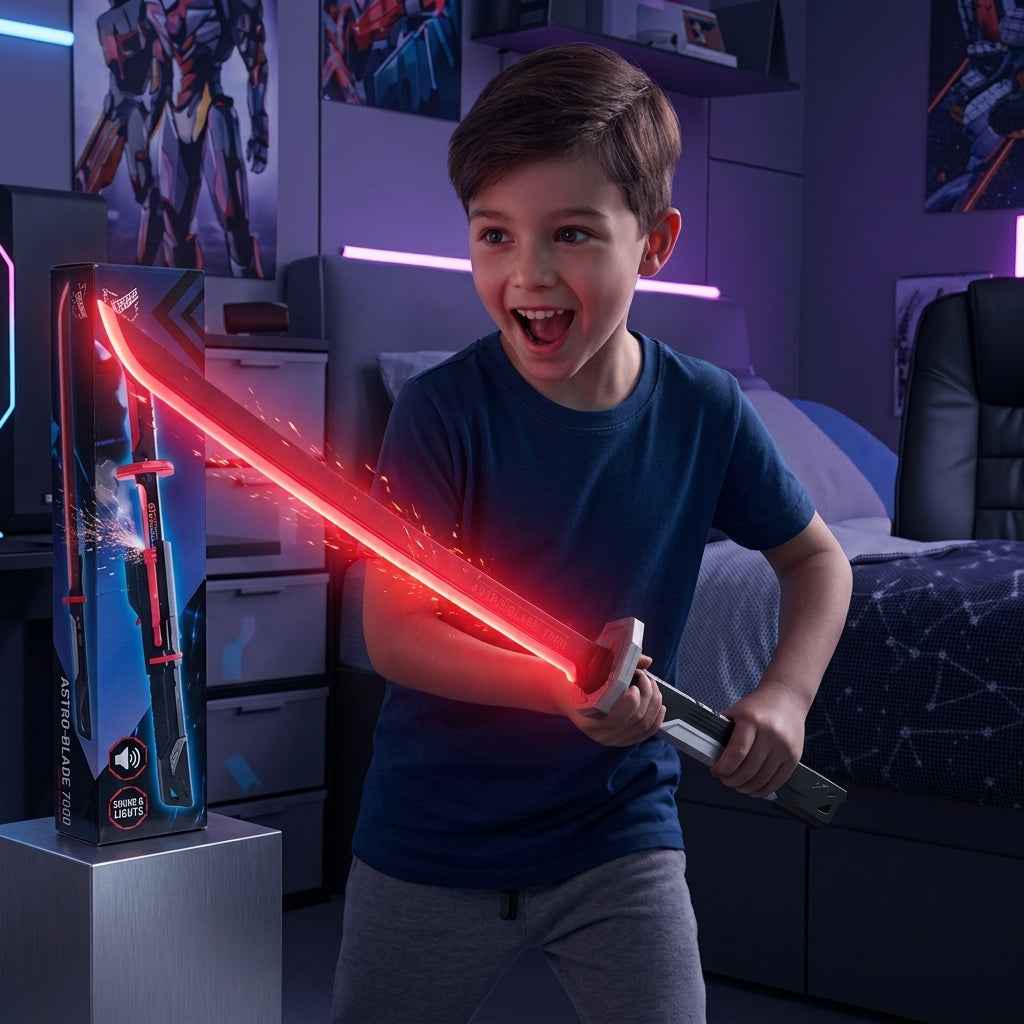 Cyber Katana Light-Up Sword with Sound & Sparks