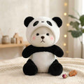 Panda Stuffed Toy with Cap – Super Soft Plush Cuddle Buddy