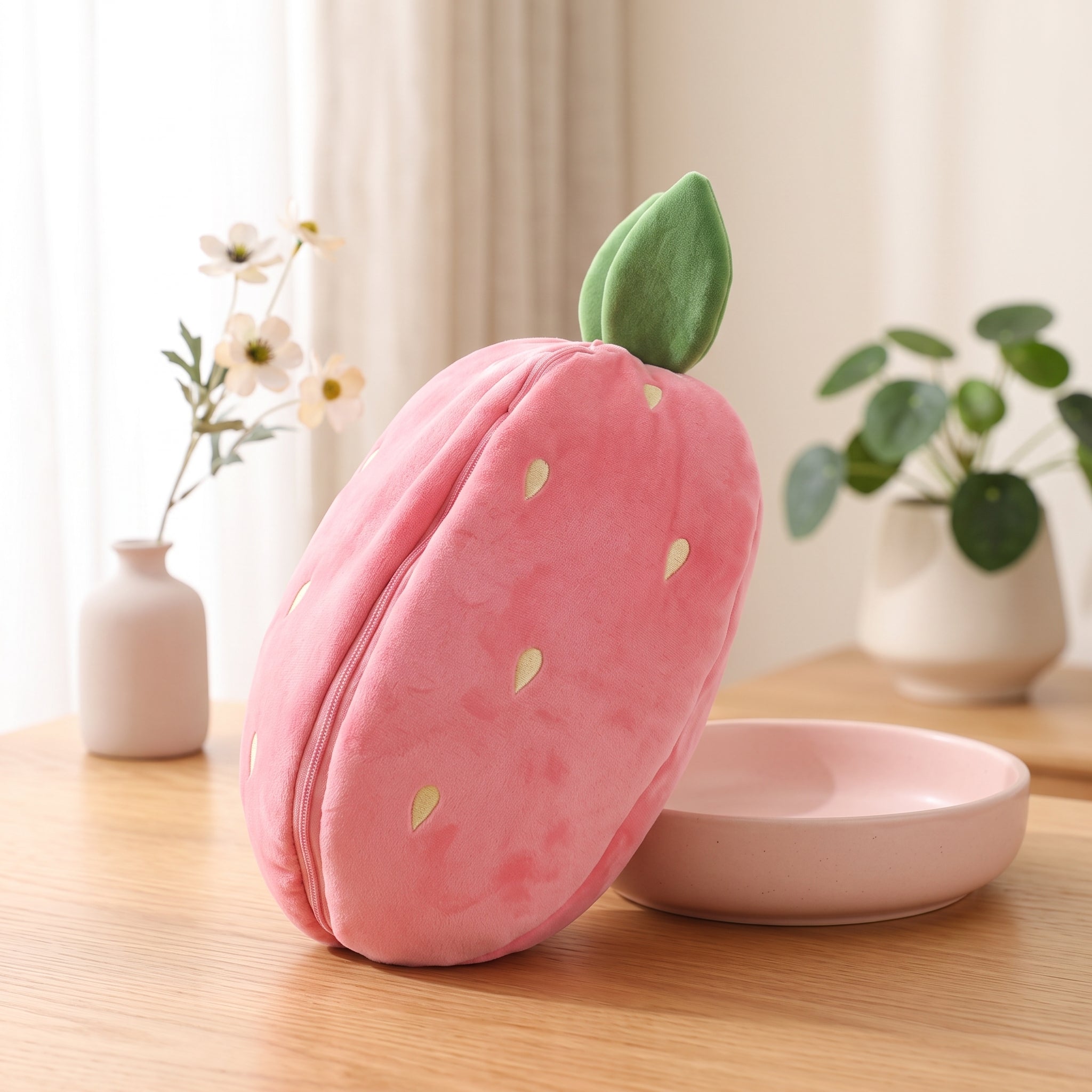 Fruit Bunny Stuffed Toy – Carrot & Strawberry