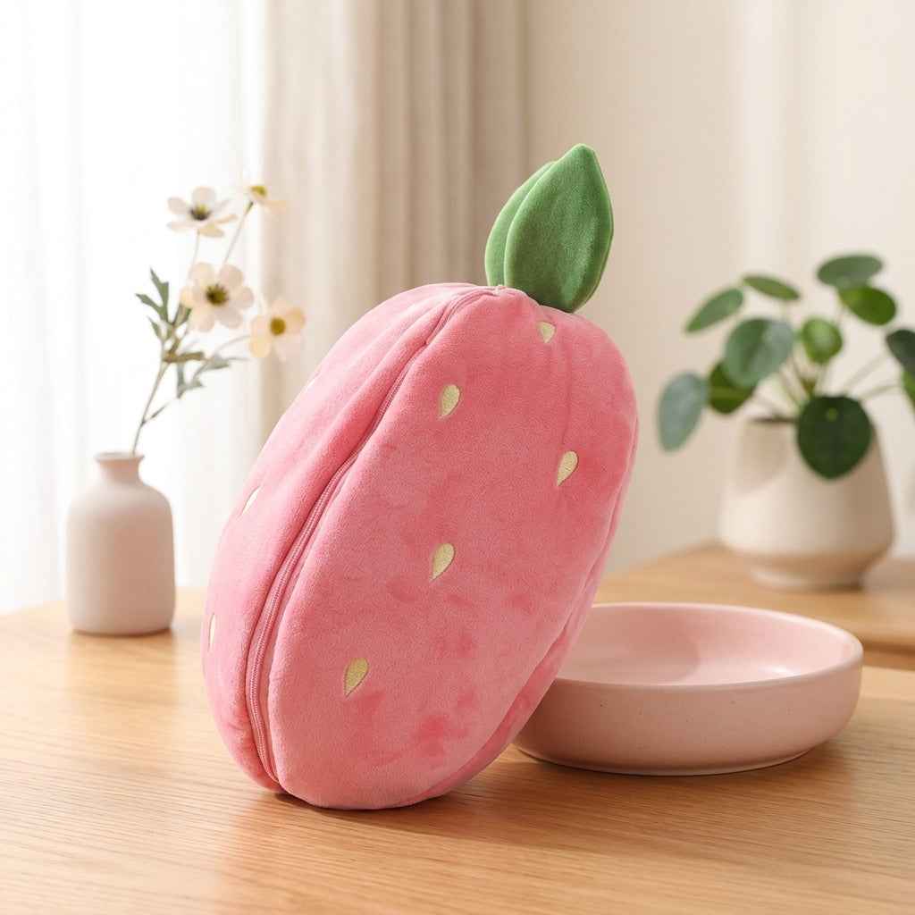 Fruit Bunny Stuffed Toy – Carrot & Strawberry