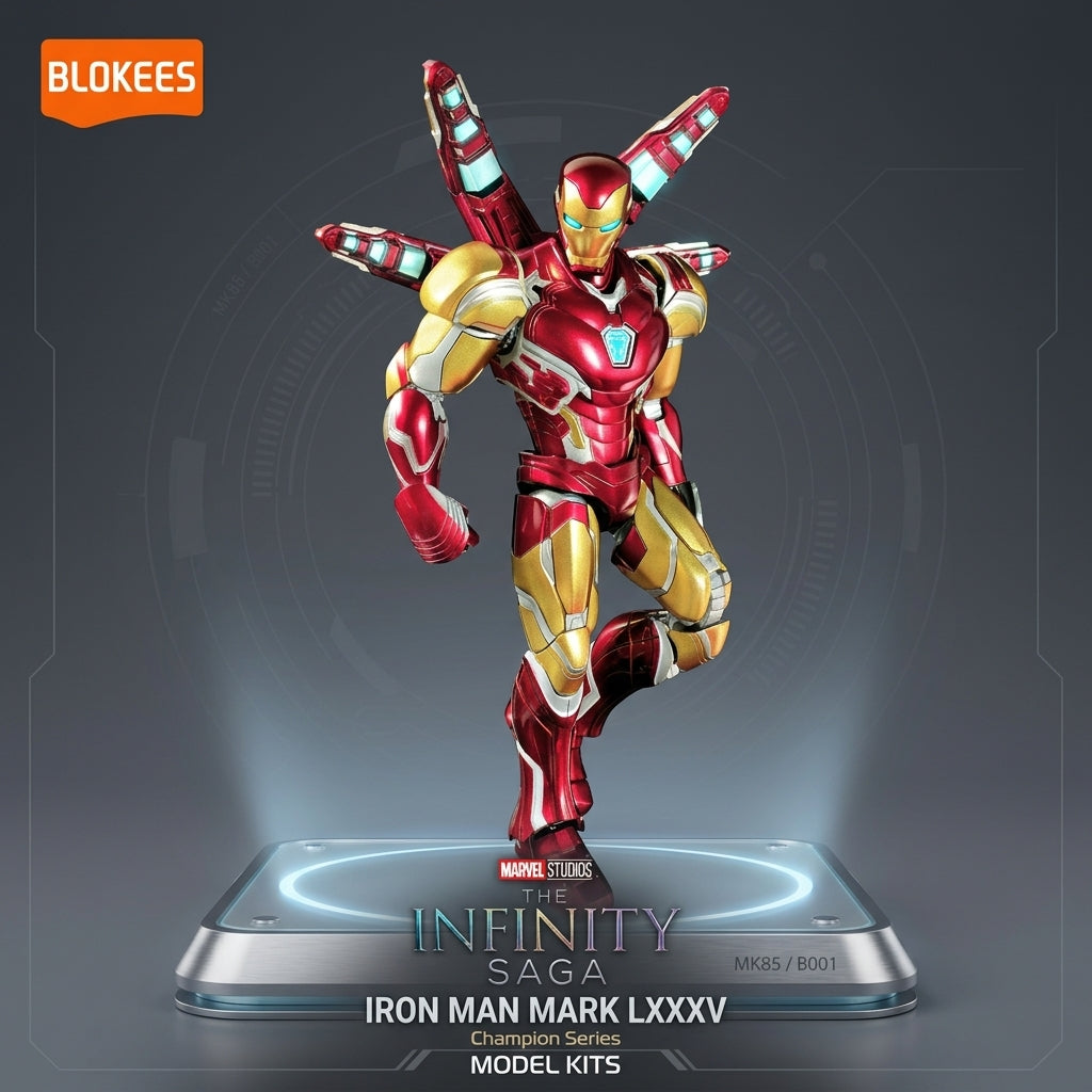 Blokees Marvel The Infinity Saga Iron Man Champion Class Model Kit, 149 Pieces