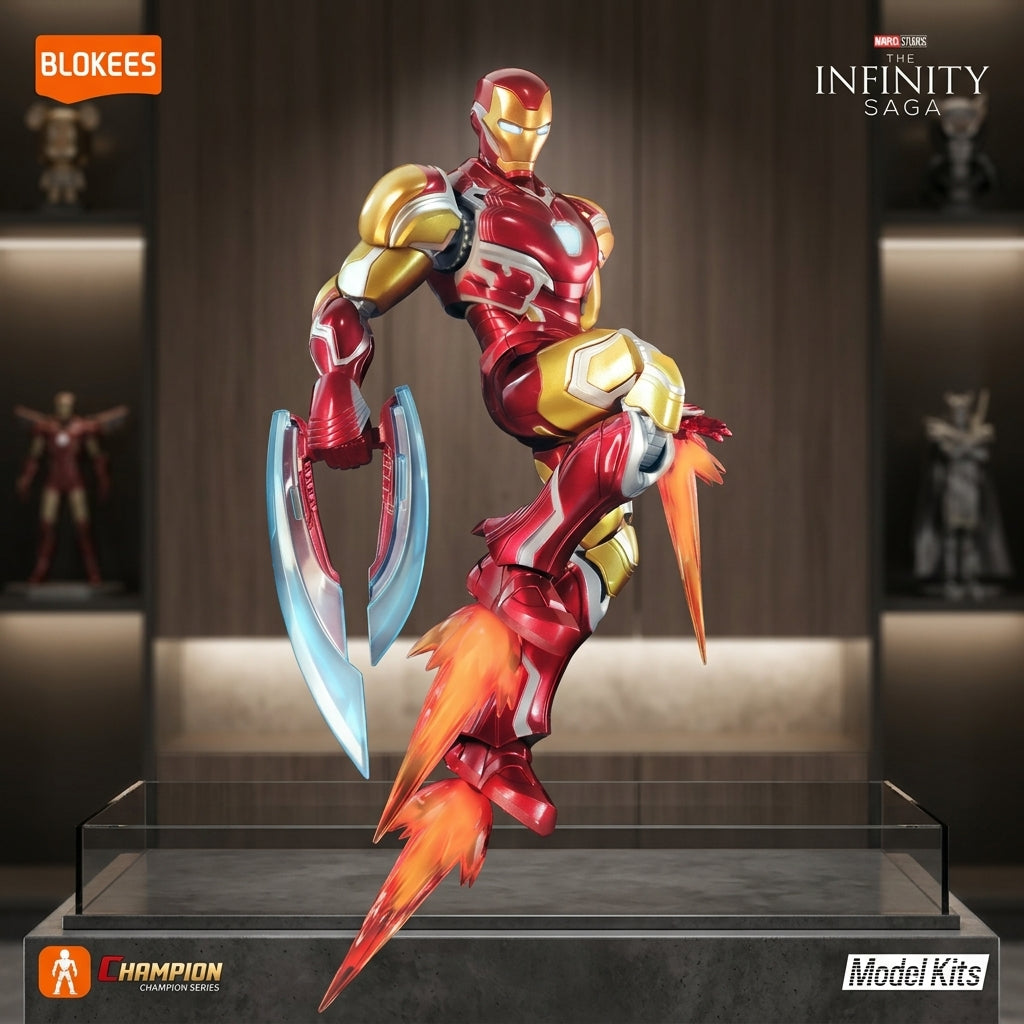 Blokees Marvel The Infinity Saga Iron Man Champion Class Model Kit, 149 Pieces