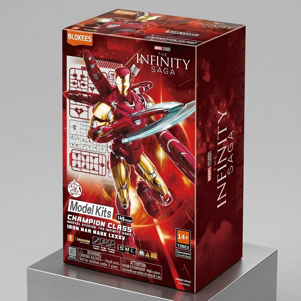 Blokees Marvel The Infinity Saga Iron Man Champion Class Model Kit, 149 Pieces