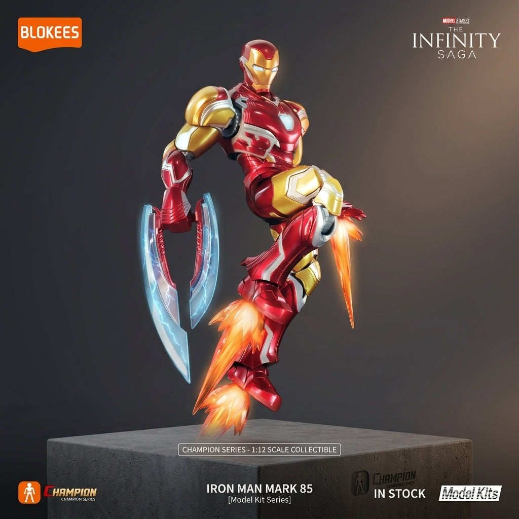 Blokees Marvel The Infinity Saga Iron Man Champion Class Model Kit, 149 Pieces