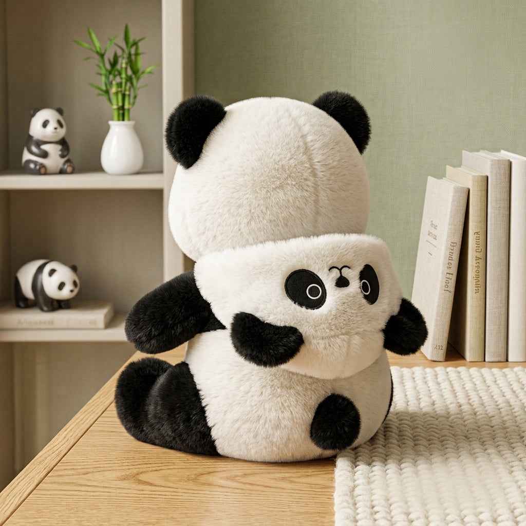 Panda Stuffed Toy with Cap – Super Soft Plush Cuddle Buddy